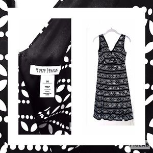WHBM V-neck fit and flare dress